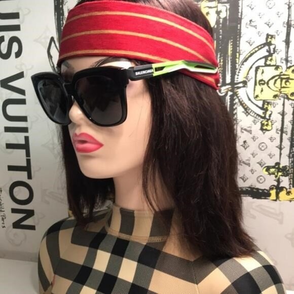 New Authentic Chic Black Sunglasses BB0025SA 004 - Picture 3 of 13